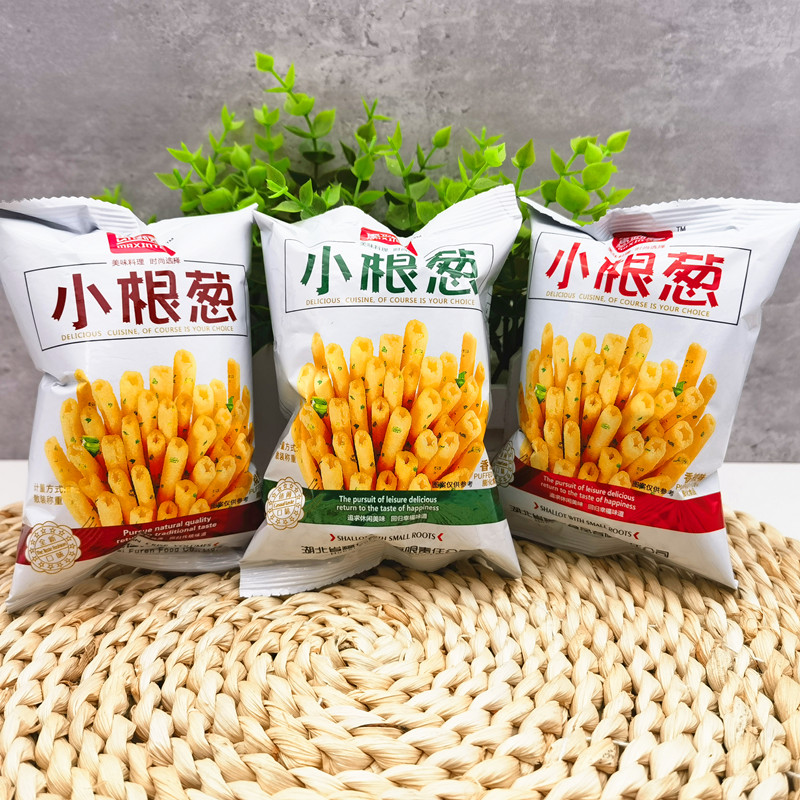 马新泰小根葱香葱香辣烧烤膨化食品500g包邮怀旧休闲食品老少皆宜