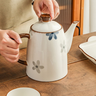 日式复古陶瓷水壶茶壶水杯家用杯子套装客厅待客凉冷水壶礼盒送人
