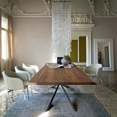 北欧铁艺复古餐桌实木家具小户型餐桌长方形办公桌书桌会议桌创意