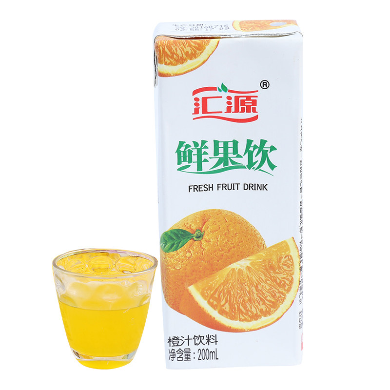 汇源鲜果饮橙汁橙子果汁饮料200ml