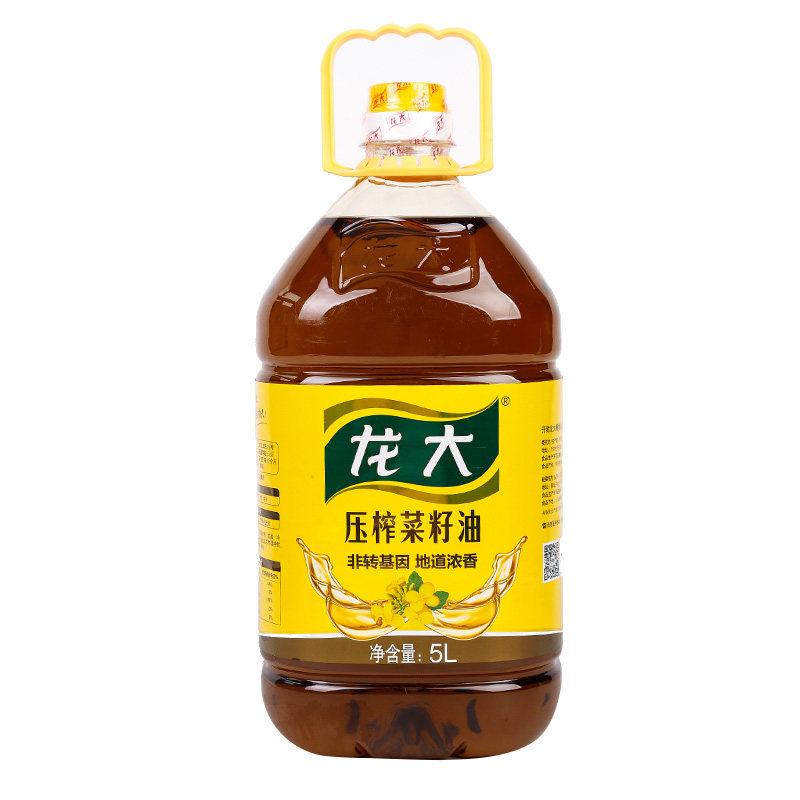 龙大压榨特香菜籽油5l