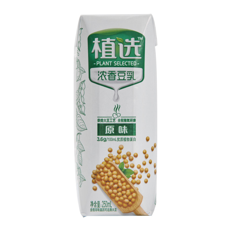 伊利植选浓香豆乳原味 250ml盒