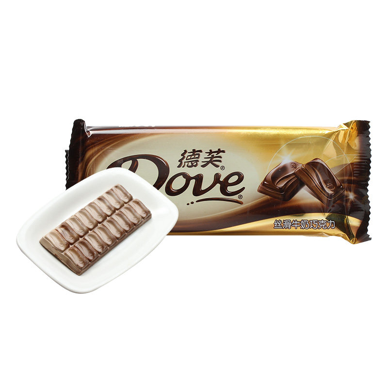 一折玛氏_德芙丝滑牛奶饮料巧克力零食80克/块玛氏牛奶巧克力可可甜蜜
