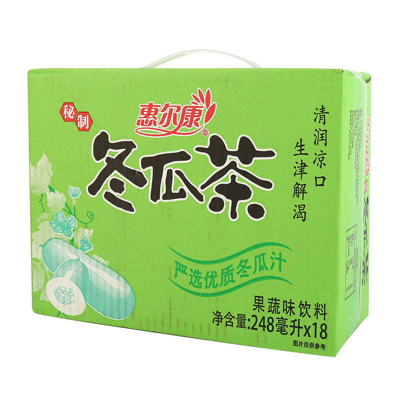 惠尔康冬瓜茶果蔬味饮料248ml*18网红饮品