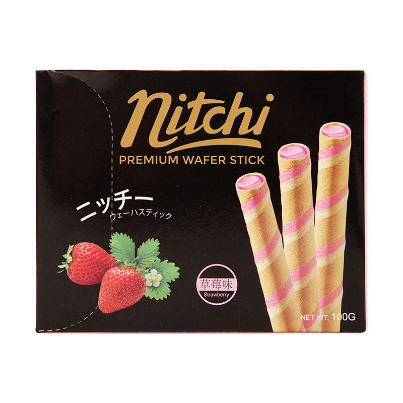 印度尼西亚进口 妮趣注心饼干(草莓味)100g