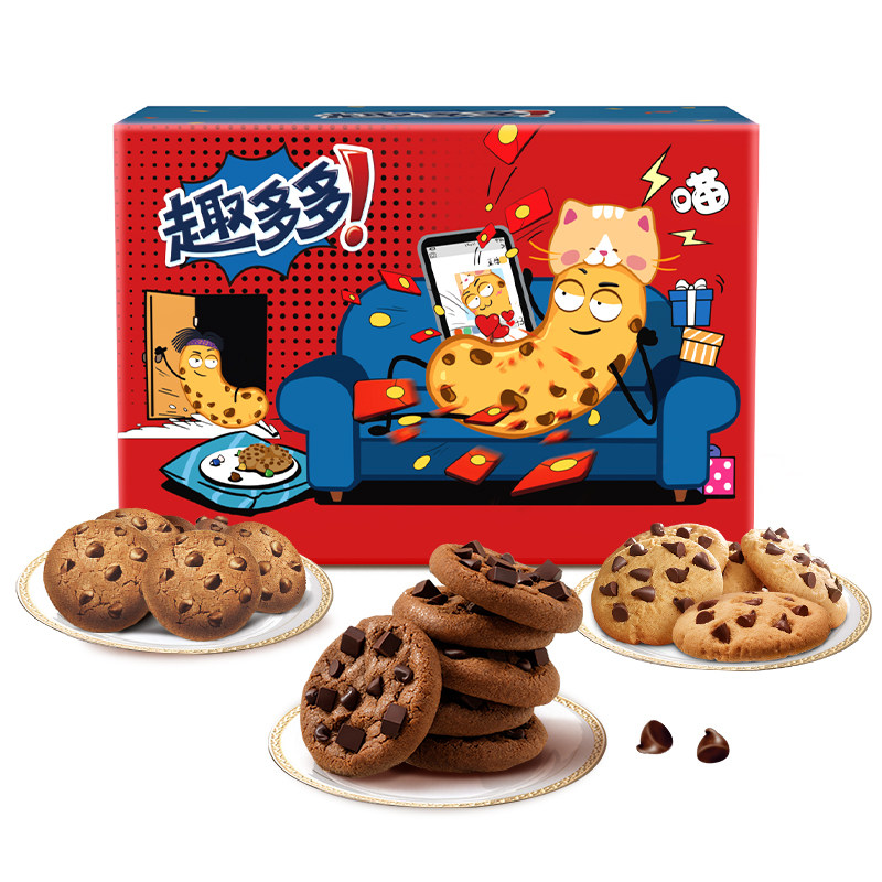 88vip再补券趣多多曲奇饼干礼包569g