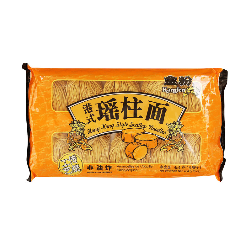 金粉牌排装瑶柱面虾子面454克包拌面挂面面条早餐速食