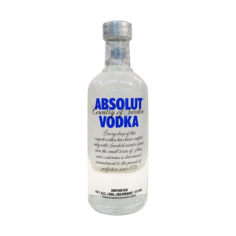 瑞典进口 absolut 伏特加伏特加酒(原味)350ml/瓶