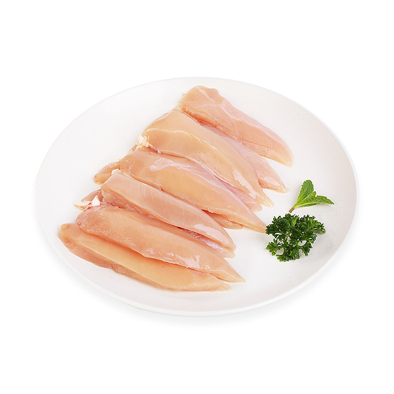 六和鸡小胸500g/袋鸡胸肉鸡丁新鲜美味食品烟熏调理肉质鲜嫩