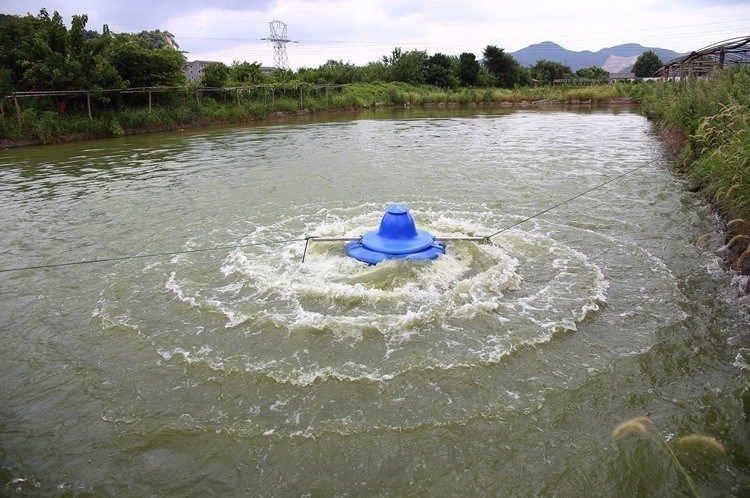 鱼塘增氧机 涌浪推浪式叶轮增氧泵鱼塘河塘水库大型养殖增氧
