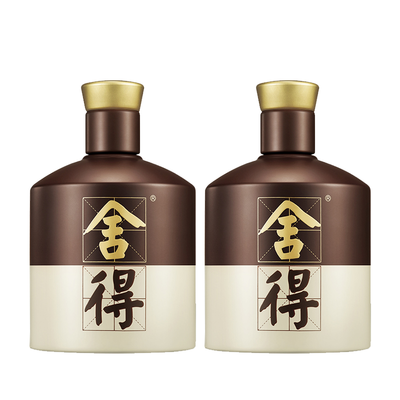 1919官方旗舰店舍得 沱牌品味舍得52度500ml*2瓶装浓香型白酒送礼