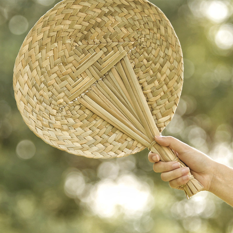 天然蒲草编织蒲扇纯手工草编扇子手摇扇夏季宝宝纳凉驱蚊大蒲扇