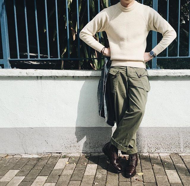 IndigoWhale 2017ss Herringbone pocket Paige Trousers USMC P44 Non- Real Mccoyin the Men's clothing, Casual pants category - from Buy2taobao.com to provide professional Taobao agent buy service