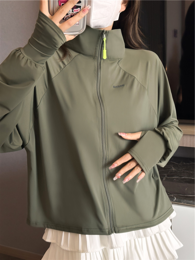 2024新款冰丝防晒衣UPF50+防紫外线透气户外运动防晒服遮阳披肩