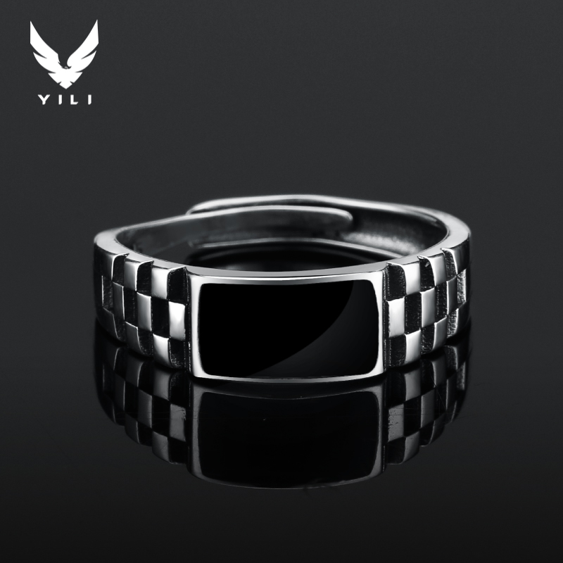 纯银戒指高级感男 潮男个性单身男生 男士指环冷淡风高级单戒潮牌