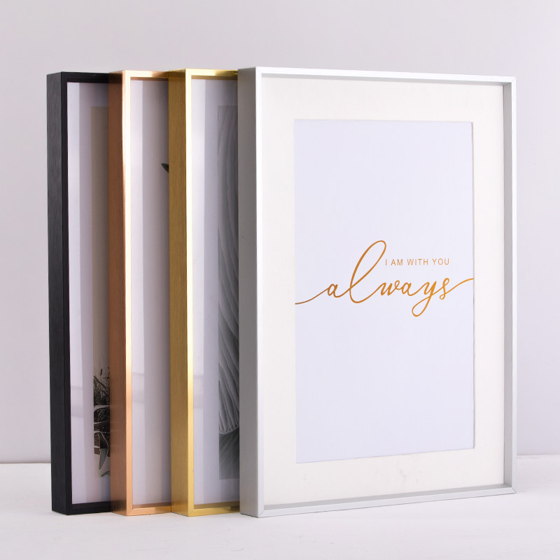 儒林家居旗舰店的优惠券大全—立体铝合金相框摆台像框金色轻奢裱画框