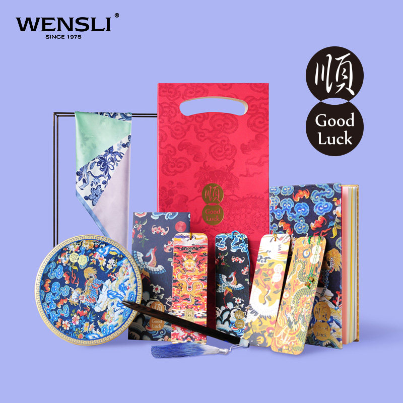 万事利新品丝绸文创礼品真丝小方巾缤纷 行运万事利 顺旺发礼盒