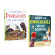 英文原版What The Dinosaurs Did恐龙干了什么系列2本At School/Last Night塑料恐龙在学校冒险的趣味脑洞故事书 儿童英语分级读物