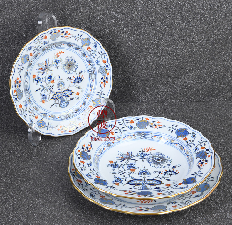 德国梅森 MEISSEN 瓷器 手绘金洋葱 欧式餐盘 汤盘浅盘组在类目 餐饮具, 餐具, 定制餐具, 瓷器套装中 - 来自Buy2taobao.com提供专业的淘宝代购服务