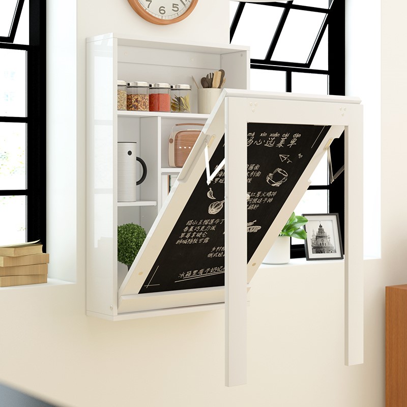 12隐形折叠餐桌家用小户型桌子折叠桌可折实木多功能简易长方形桌椅已