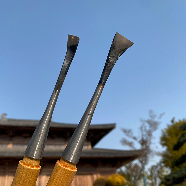 多帕奇 手工锻打翘头圆弧刀 DIY木雕挖勺刀 挖盘刀 手动木雕工具