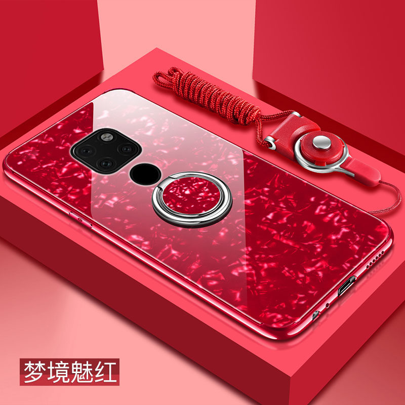 适用华为hma一al00手机壳女hma aloo钢化玻璃外壳后盖式mate20套