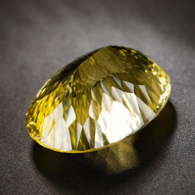 奢华高贵天然宝石级黄水晶裸石 千禧切面 收藏孤品 69.81克拉