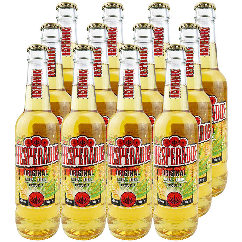 荷兰进口啤酒亡命之徒龙舌兰啤酒desperados 330ml*12瓶