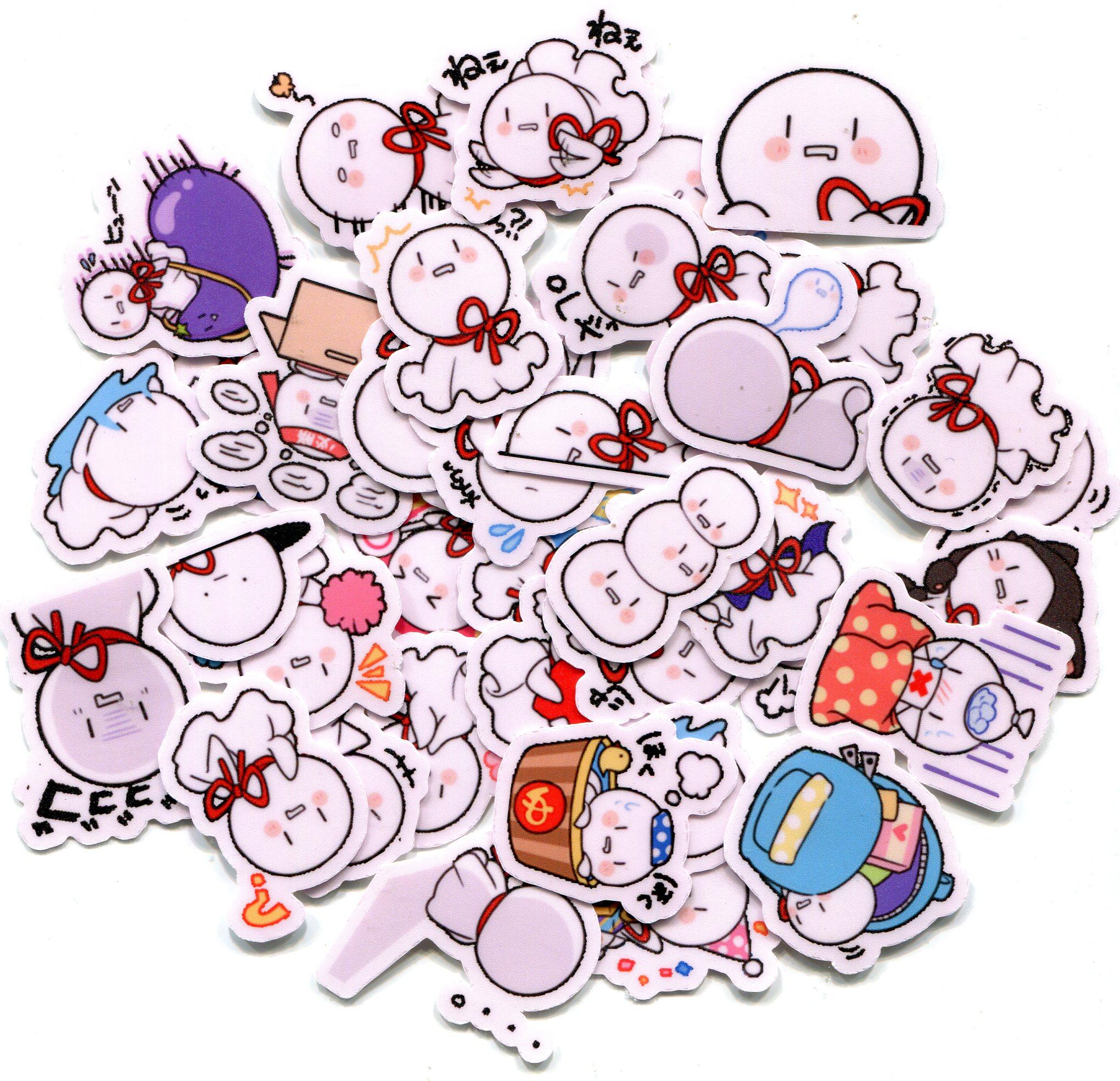 贴纸line表情mafuterusticker手帐相册40张贴纸