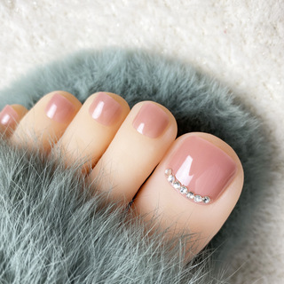 2021新款脚指甲贴片可拆卸夏季银钻脚趾美甲贴穿戴甲显白脚趾甲片