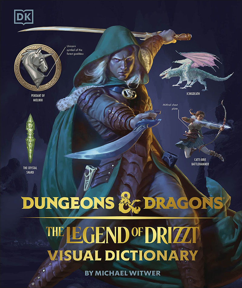 现货 龙与地下城 崔斯特传奇视觉艺术指南 DK出版社 英文原版 Dungeons & Dragons The Legend of Drizzt Visual Dictionary