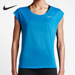 Nike/耐克官方正品休闲女子时尚运动圆领透气舒适短袖 719871-435