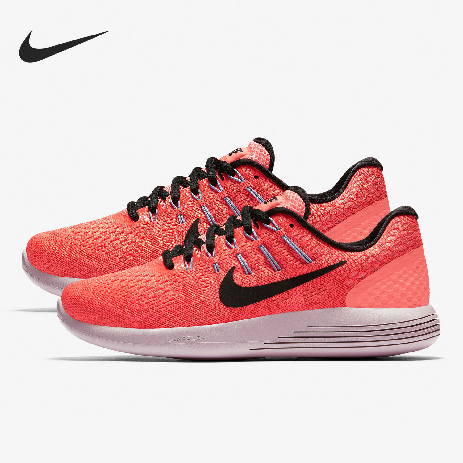 nike/耐克正品 lunarglide 8代登月女子飞线运动跑步鞋843726-606