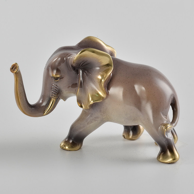 吉祥如意招财大象摆件全铜美式欧式别墅会所客厅电视柜玄关