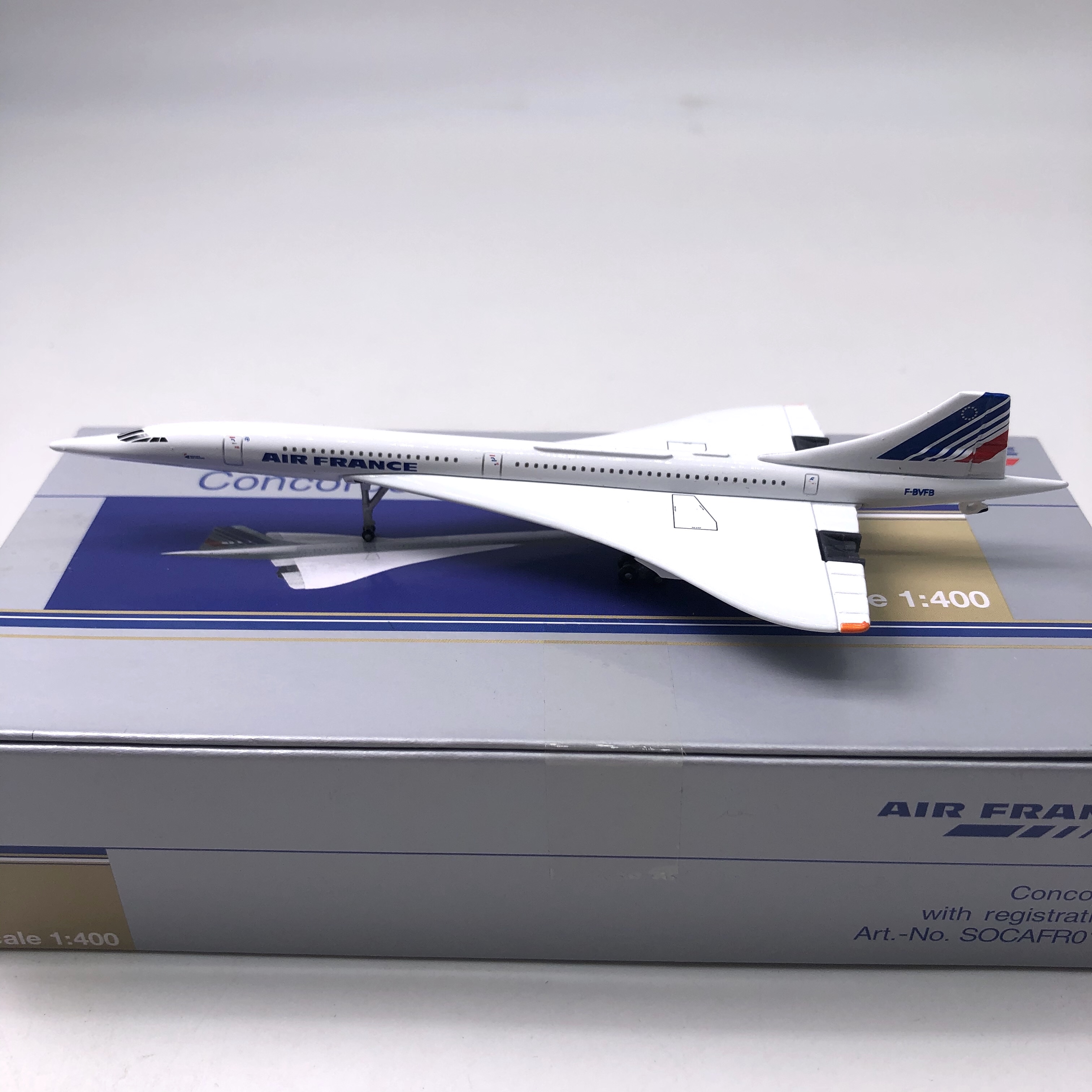 1:400socatec法航官方定制品Concorde协和仿真合金客机飞机模型