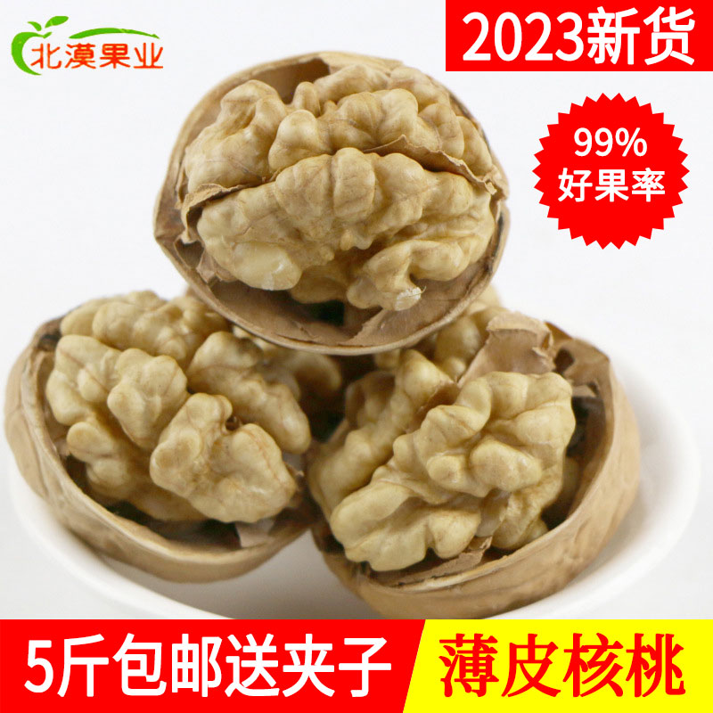 薄皮核桃新疆特产2023新货大原味非纸皮生特级新鲜阿克苏散装5斤