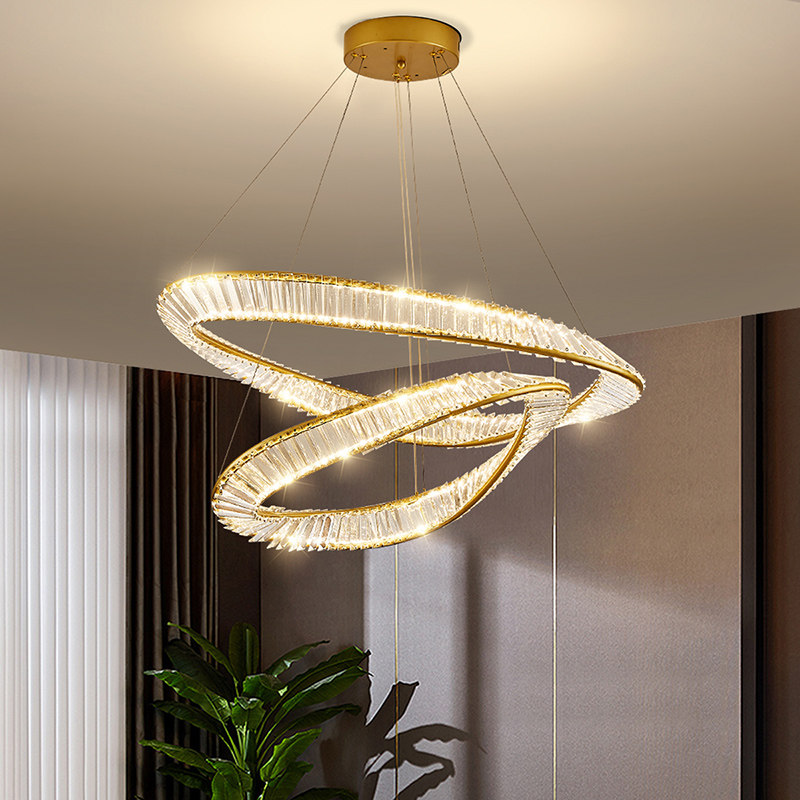 雷士照明吊灯中山灯具客厅法式轻奢现代简约餐厅灯卧室水晶灯具