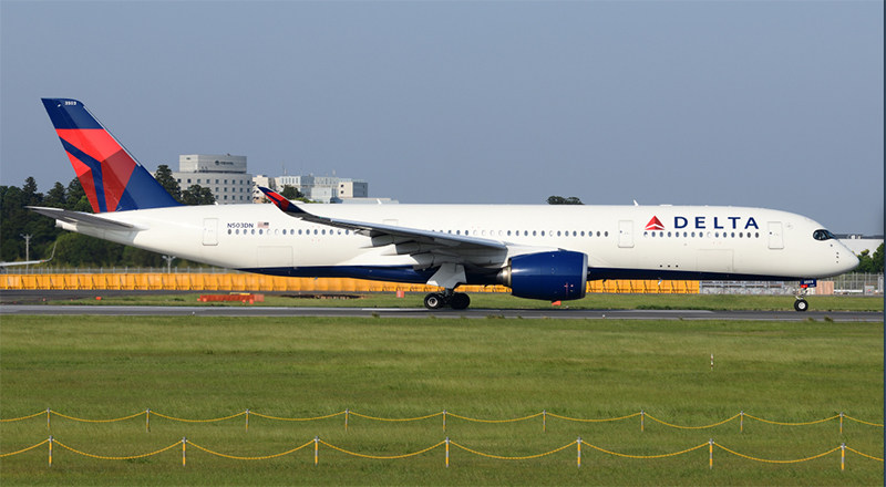 预售:aviation 1:400飞机模型合金 达美航空 空客a350-900 n503dn