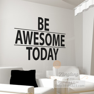 电视背景墙装饰英文字母贴图片