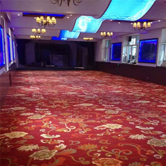 酒店宾馆KTV电影院涤纶印花满铺地毯 卧室客房走廊尼纶工程地毯