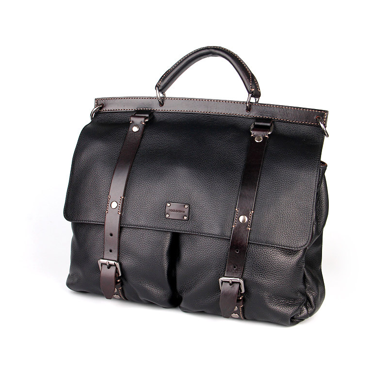 【9.8新】dolcegabbana/杜嘉班纳男士手提公文包bm0835