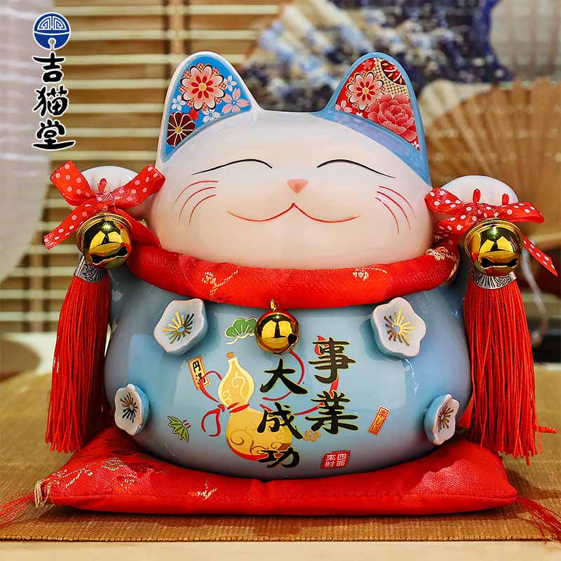 吉猫堂 招财猫店铺开业礼品小摆件家居客厅日本装饰品陶瓷存钱罐在类目 节庆用品/礼品, 创意礼品, 招财猫中 - 来自Buy2taobao.com提供专业的淘宝代购服务
