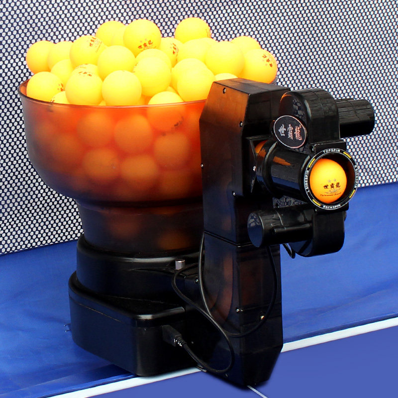 世霸龙乒乓球发球机008多旋转落点 豪华版 送捡球器100球 集球网