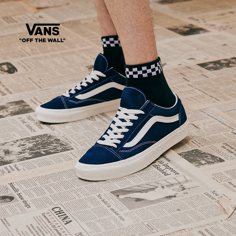 vans范斯官方 style 36寂静蓝美式经典男鞋女鞋板鞋运动鞋