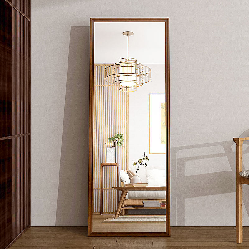 日式复古全身穿衣镜子家用客厅装饰试衣镜立体化妆入户门落地立镜
