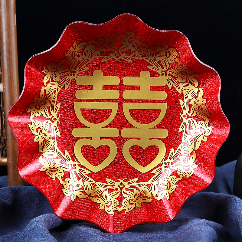 结婚庆用品糖果盘加厚塑料水果盘婚礼婚宴瓜果点心盘喜庆道具|msdalam kategori bekalan perayaan/hadiah, Lain-lain bekalan Festival - dari Buy2taobao.com untuk memberikan perkhidmatan ejen Taobao profesional membeli