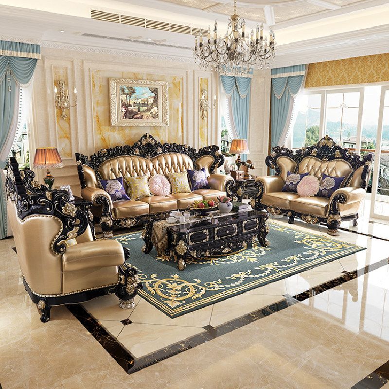 500元新中式实木沙发组合高端乌金檀木布艺沙发大户型客厅别墅定制