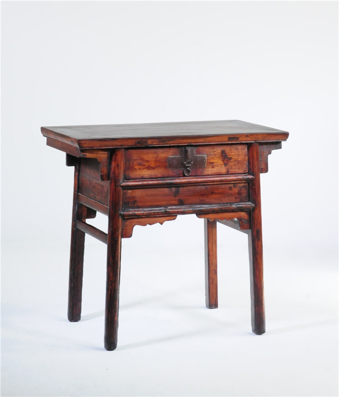 中式明清银杏木老旧供桌 平头案供台 玄关餐边桌明清老民国旧家具