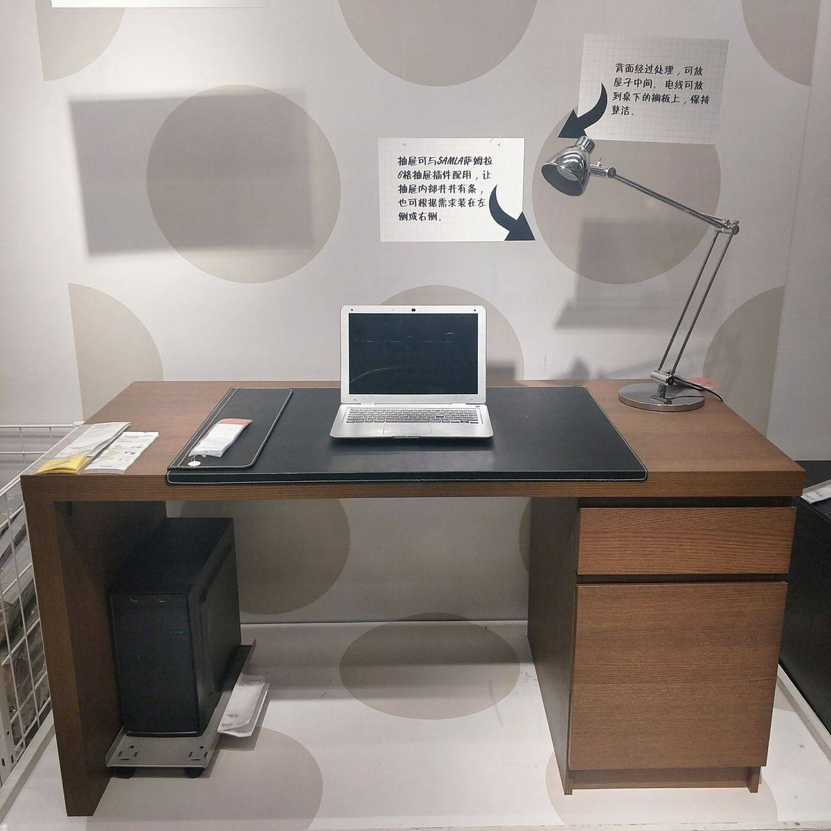 宜家马尔姆白色书桌电脑桌办公老板桌经济实用简约学习桌国内代购