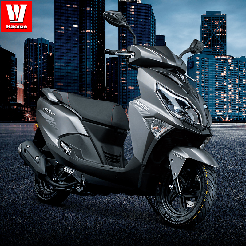 豪爵afr125踏板摩托车城市之鹰整车led尾灯新车可上牌多颜色可选